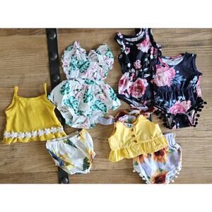 PatPat 7 piece summer spring girls outfit bundle sz 3-6 Months New
